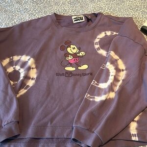 Disney Mickey Mouse Genuine Mousewear Tie-Dye Sweatshirt Purple Size 2x Crewneck